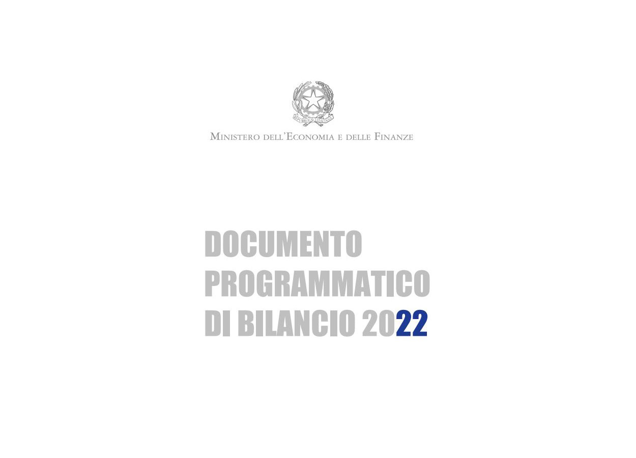 Trasmesso alla Commissione Ue il Documento Programmatico di Bilancio 2022