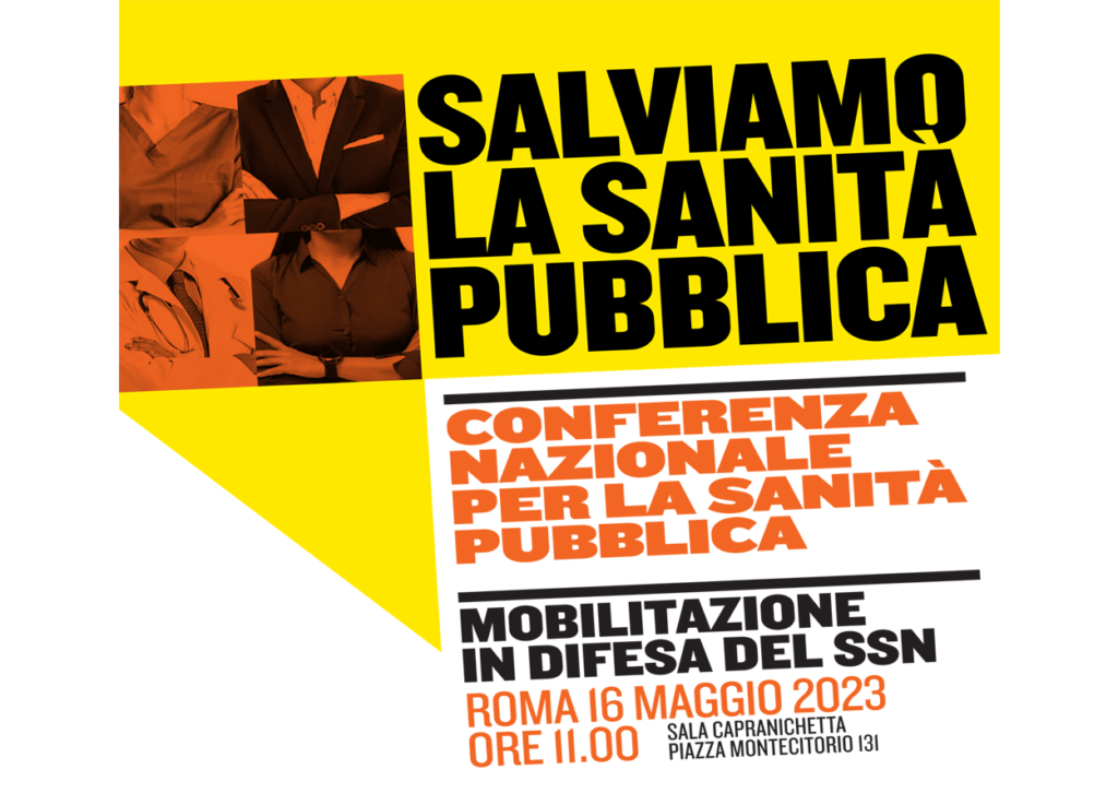 Conferenza Nazionale per la sanità pubblica a  Roma il 16 maggio